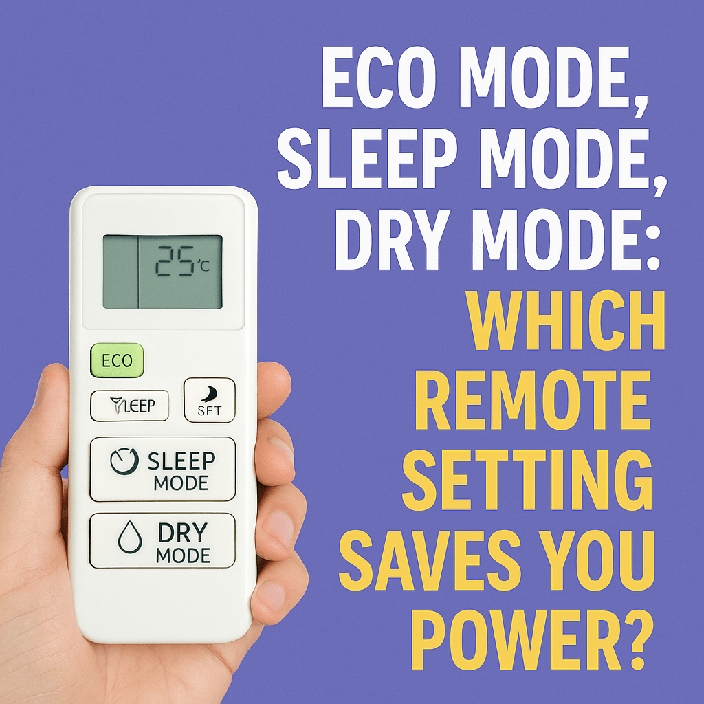 Eco Mode, Sleep Mode, Dry Mode: Which Remote Setting Saves You Power? - Office Catch