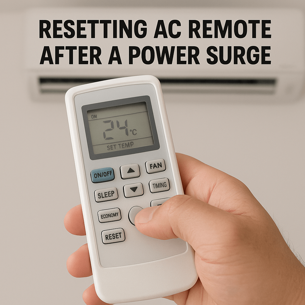 How to Reset Your AC Remote After a Power Surge - Office Catch