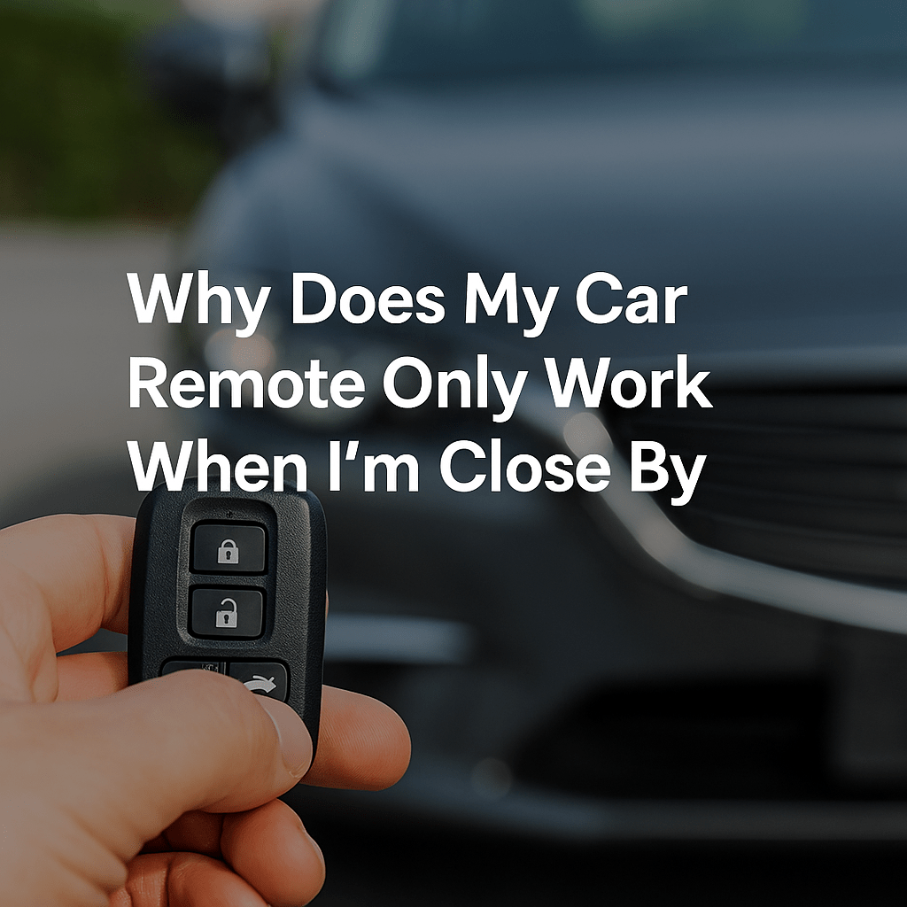 Why Does My Car Remote Only Work When I’m Close By? - Office Catch