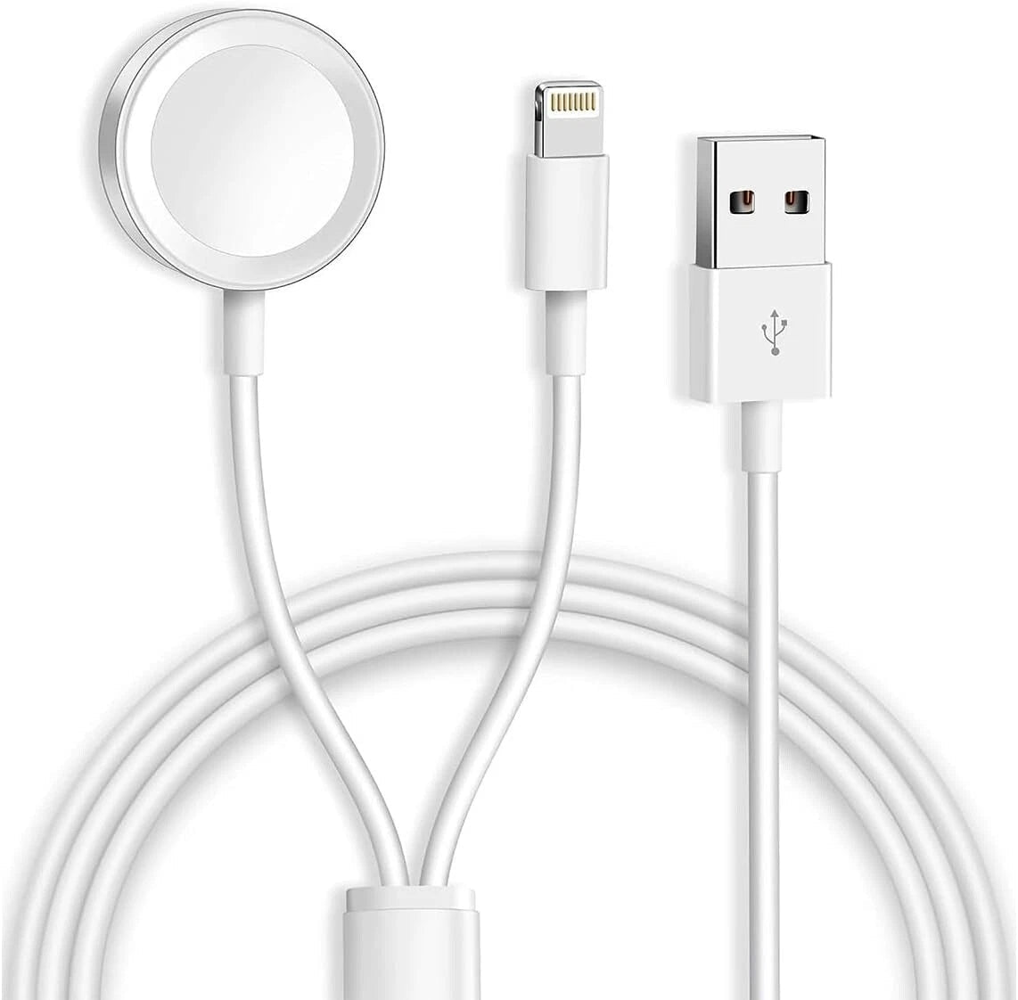 2 in 1 Apple Charger iPhone Watch iWatch 8 7 6 5 4 3 Magnetic Charging Cable - Office Catch