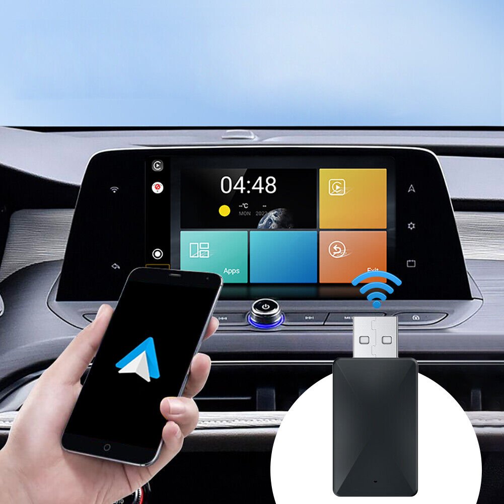 2 in1 Wireless Carplay Android Auto Adapter WiFi BT Auto Connect Mini USB Dongle - Office Catch
