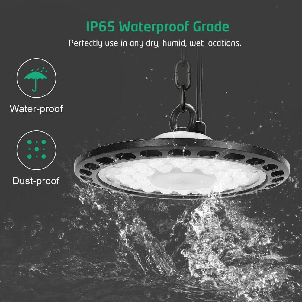 2 - Pack 500W LED UFO High Bay Lights – 150LM/W Industrial Fixtures, 6500K, AU Plug - Office Catch