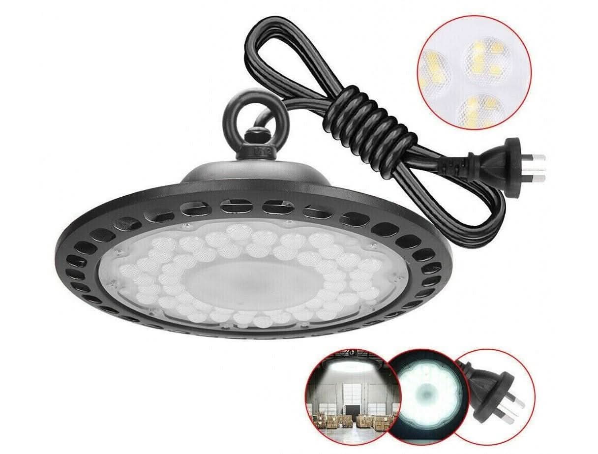 2 - Pack 500W LED UFO High Bay Lights – 150LM/W Industrial Fixtures, 6500K, AU Plug - Office Catch