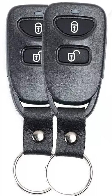 2 Pack Replacement Hyundai Santa Fe & Tucson 2 - Button Remote Key Shell Case – Durable Housing with Rubber Button Pad - Office Catch