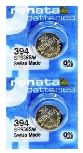 2 Pack | SR45 / 394 Renata Silver Oxide Button Cell Battery – 1.55V High - Capacity Power Source - Office Catch