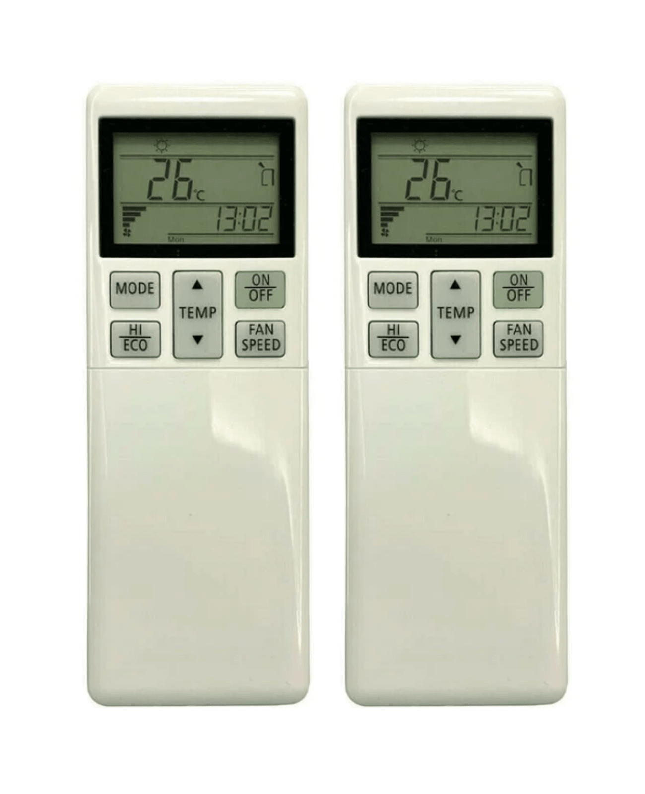 2 Pack Tavice Compatible Mitsubishi Heavy Industries Air Conditioner Remote Control RLA502A700L Replacement - Office Catch