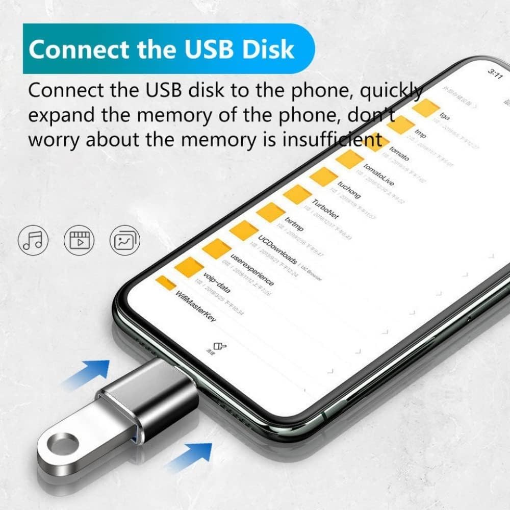 2 - Pack USB - C to USB 3.0 Adapters – Type - C to USB OTG Converter, Compatible with MacBook Pro 2023, iMac, iPad Mini 6/Pro, and Thunderbolt 4/3 Devices - Office Catch