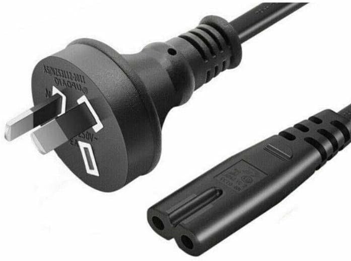 2 - Pin Power Cord for PS1, PS2, Slim PS3, Xbox, Dreamcast, Saturn – Figure 8 Cable - Office Catch
