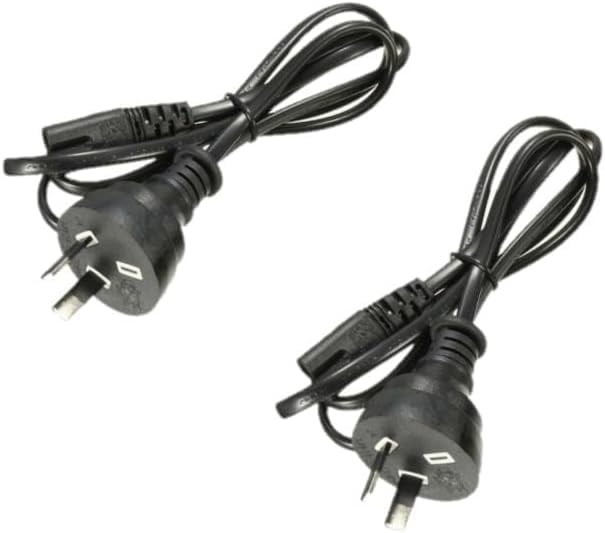 2 - Pin Power Cord for PS1, PS2, Slim PS3, Xbox, Dreamcast, Saturn – Figure 8 Cable - Office Catch