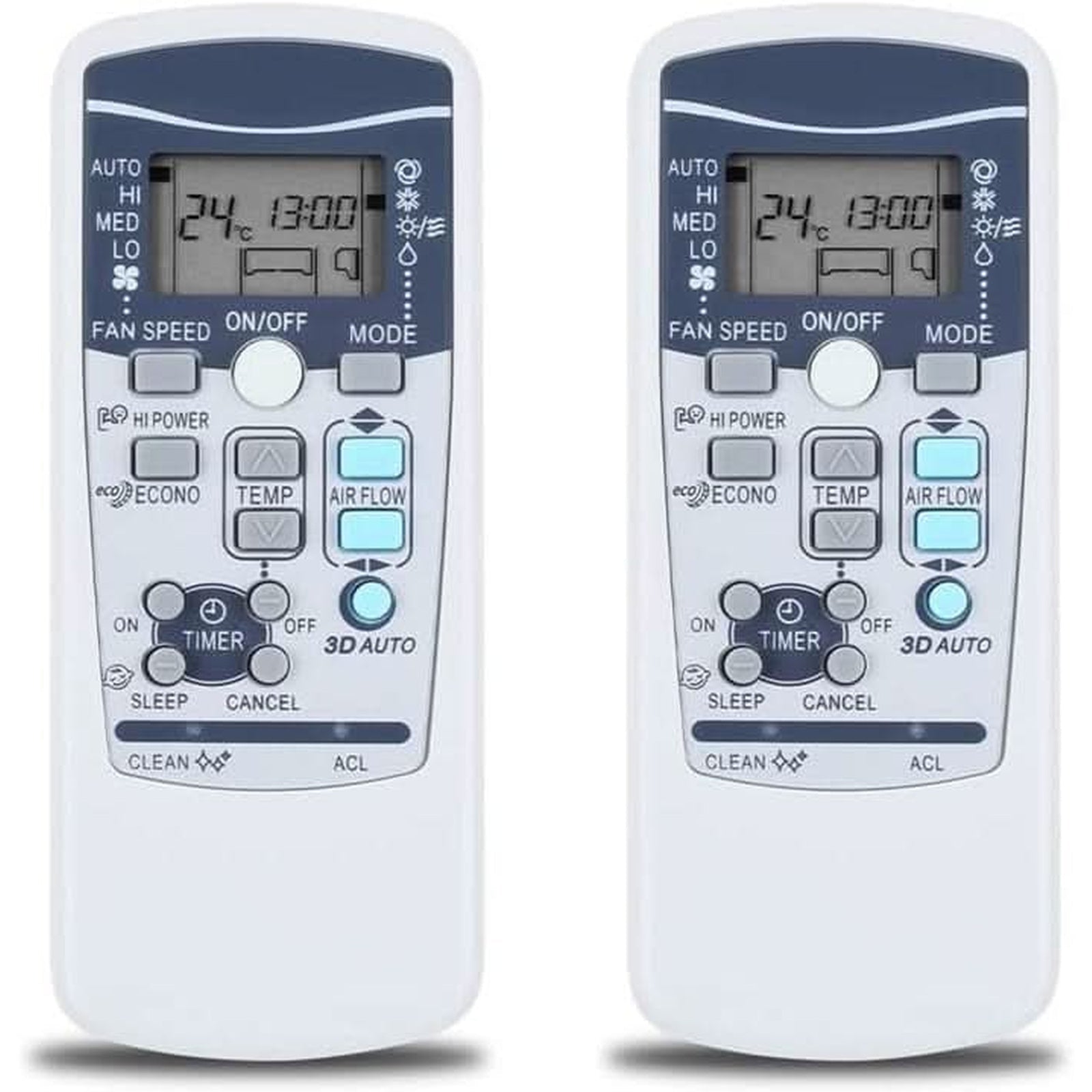 2 Remotes for Mitsubishi Air Conditioner RKW502A200 RKX502A001 RKX502A017A RKX502A001C RKX502A001B RKX502A001F RKX502A001G RKX502A001P RKX502A001S - Office Catch