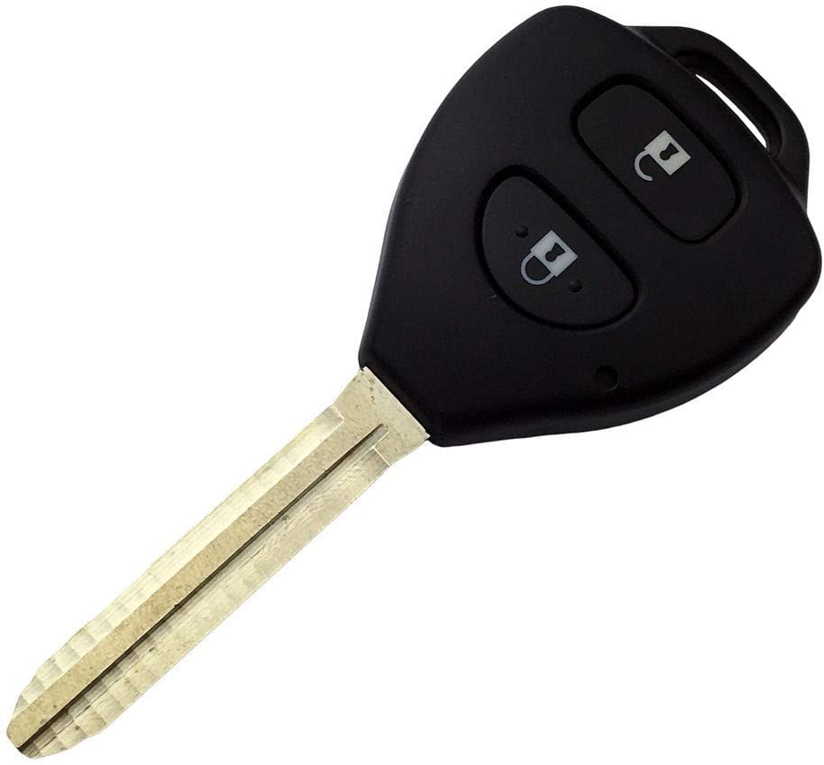 2 x Key Remote Button Shell for Toyota Rav4, Corolla, Camry, Prado, Echo, Hilux, Yaris - Office Catch