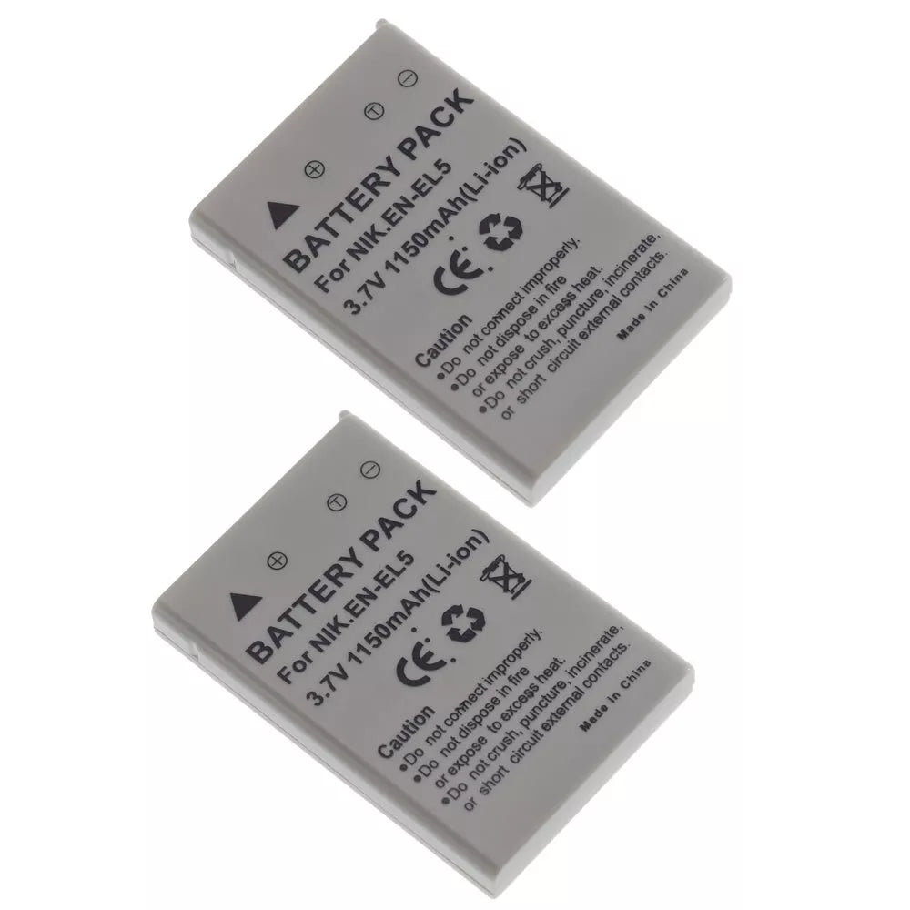 2x pack EN - EL5 Battery for Nikon Coolpix P80 P90 P100 P500 P510 P520 P530 - Office Catch