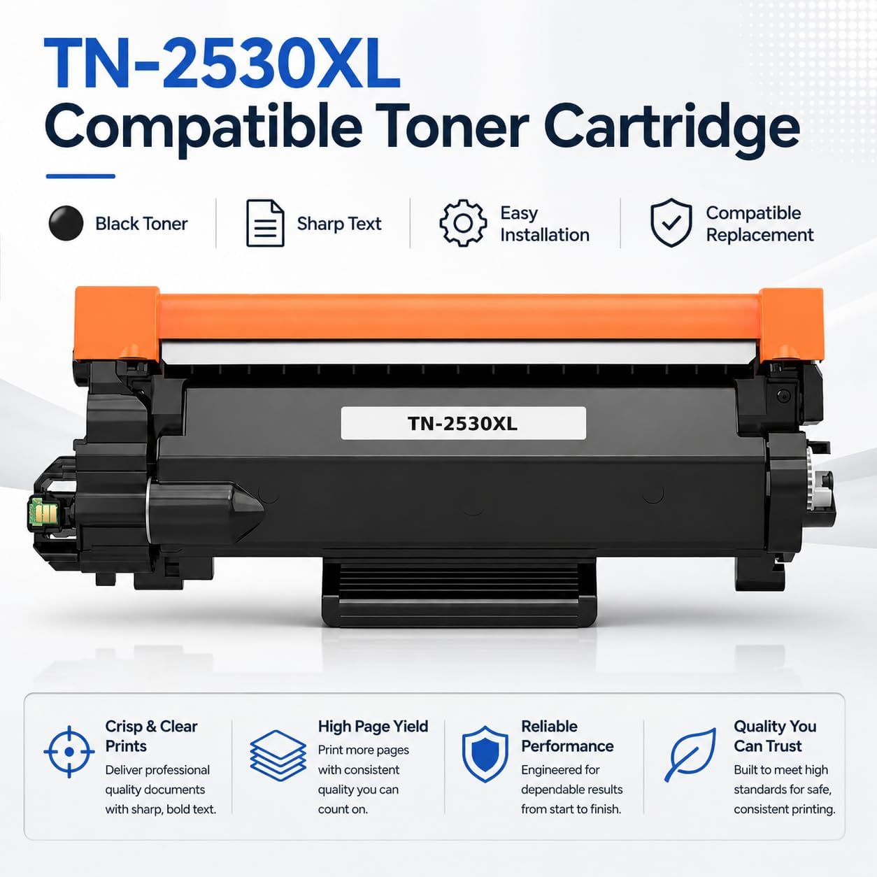 TAVICE 2X TN2530XL Toner Compatible with Brother MFC-L2800DW DCP-L2640DW HL-L2460DW