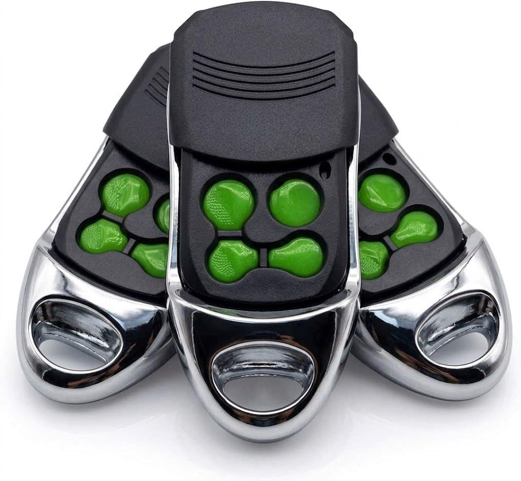 TAVICE Garage Door Remote Compatible with M-832 M-842 M-844 Green 4 Button 433.92MHz Replacement for M-230T M-430R Garage Door Openers (3 Pack)
