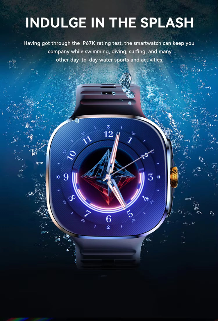 Tavice 5G Cellular Smartwatch – AMOLED Display, Rotatable Camera, GPS & Fitness Tracking