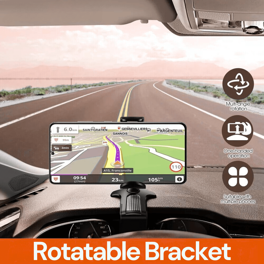 Adjustable Dashboard Car Phone Holder – Universal Cradle Mount for iPhone 16, Galaxy S25 & All Smartphones - Office Catch