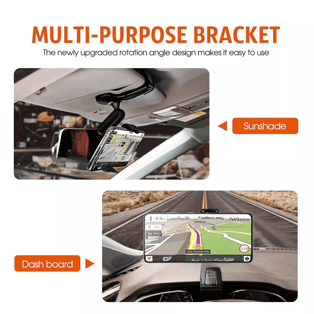 Adjustable Dashboard Car Phone Holder – Universal Cradle Mount for iPhone 16, Galaxy S25 & All Smartphones - Office Catch