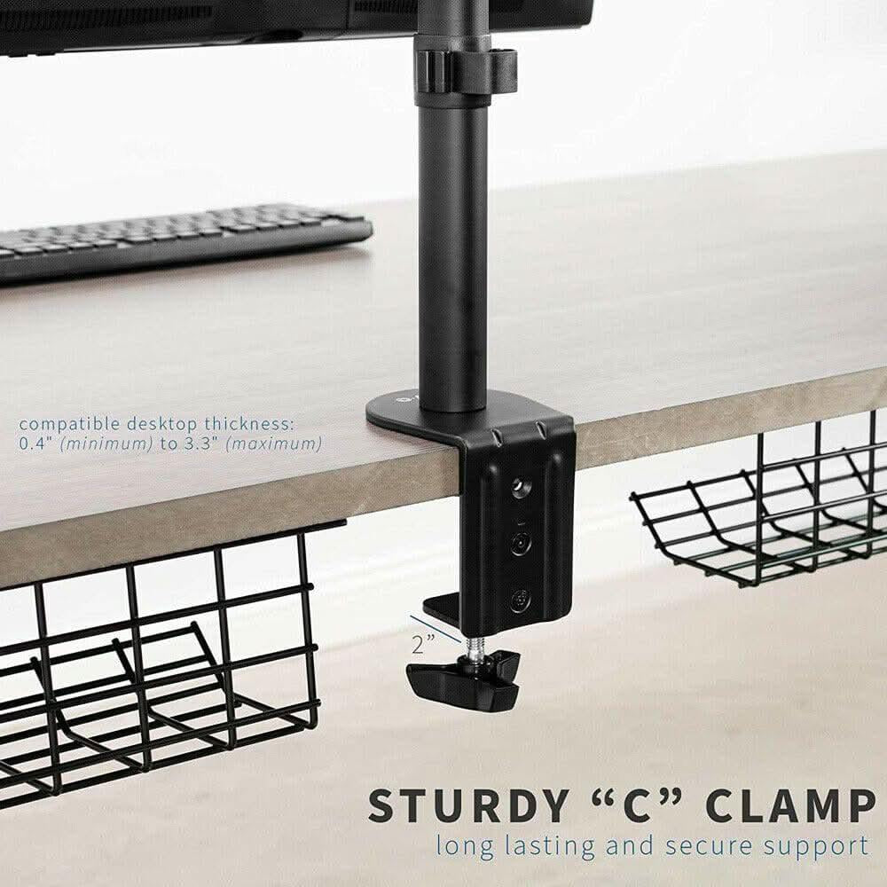 Adjustable Monitor Stand Single Arm Desk Mount Computer LCD TV Holder Display - OfficeCatch