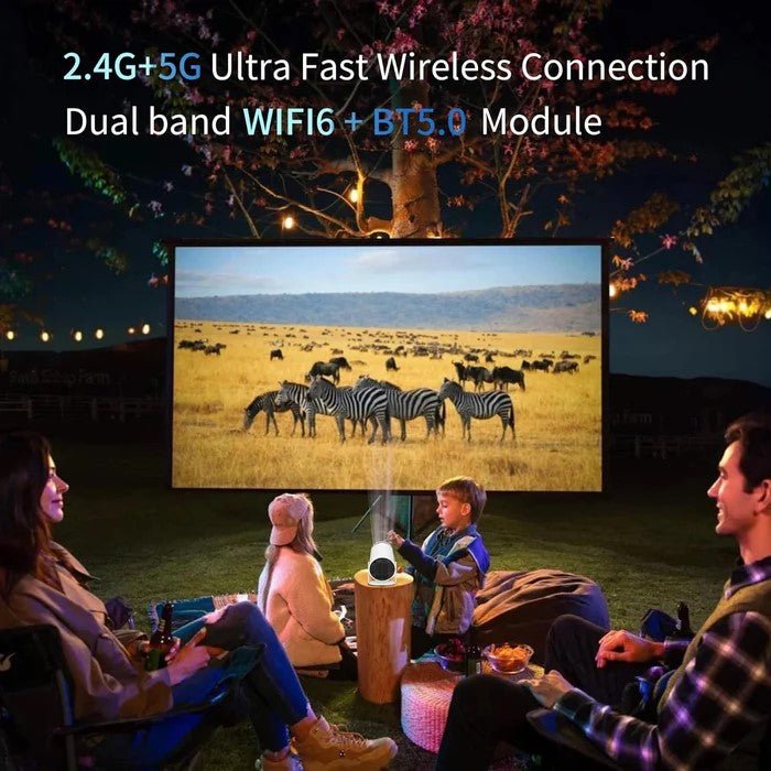 Android Wi-Fi Portable 1280x720P Full HD Smart Projector for Home Theater, Office, and Outdoor Cinema Experience - Office Catch