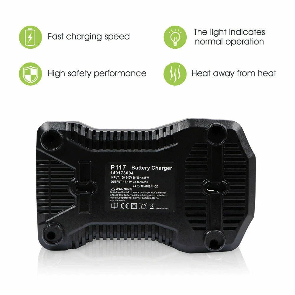 Battery Charger P117 For Ryobi One + Plus P108 Li - ion Ni - cad Ni - mh 12V - 18V New - Office Catch