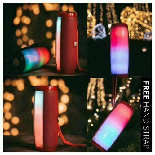 Black | LED Bluetooth Speaker Music Light Speaker with Radio - Office Catch