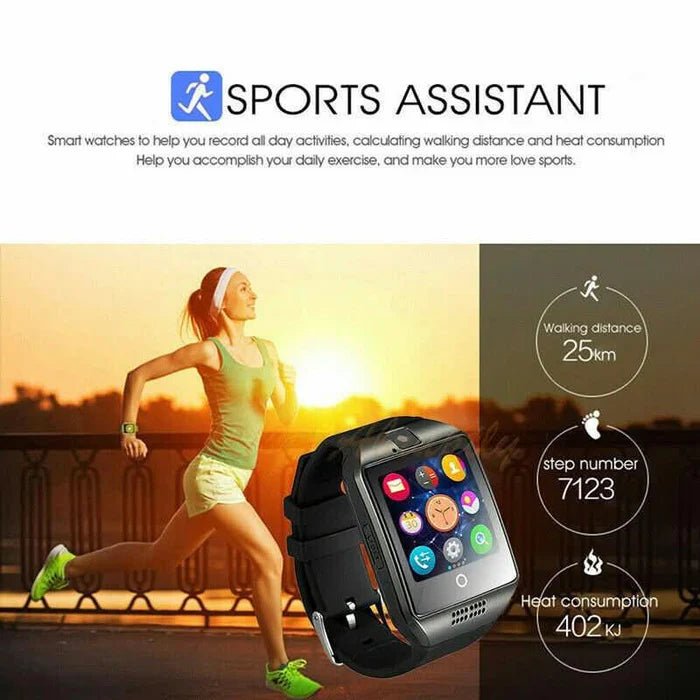 Bluetooth Smart Watch with Camera, Pedometer, Sleep Monitor, Music Player, Remote Camera & Notifications - Office Catch