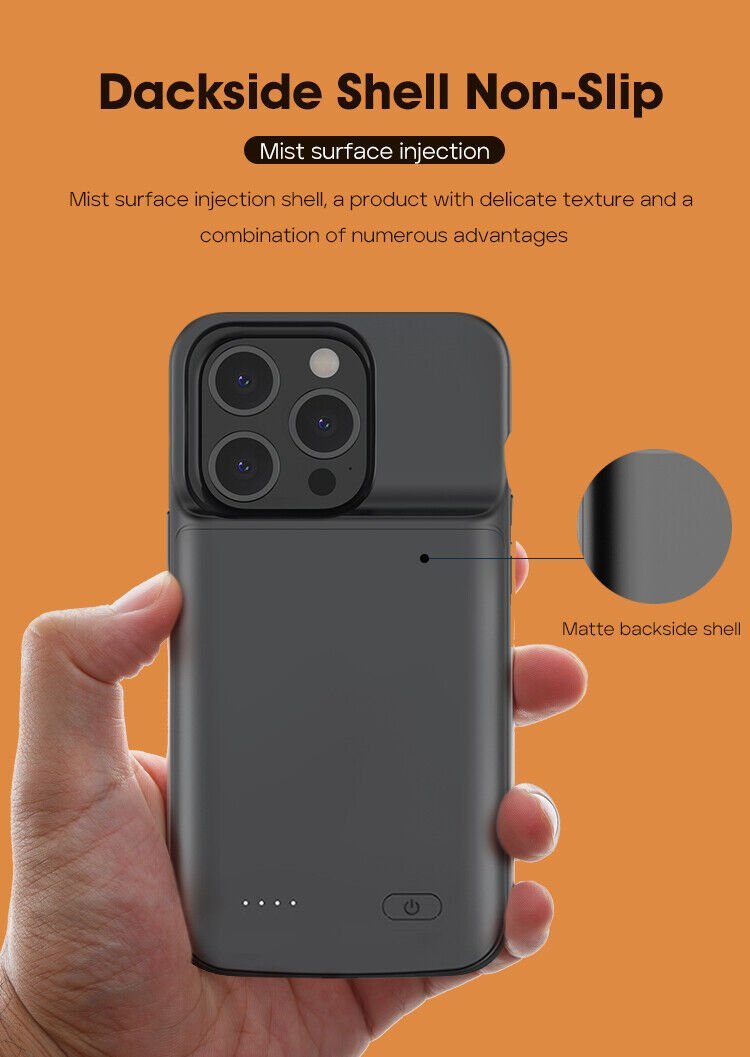 Charger Case Charging Cover for iPhone 15 Power Bank 5000mAh - Office Catch