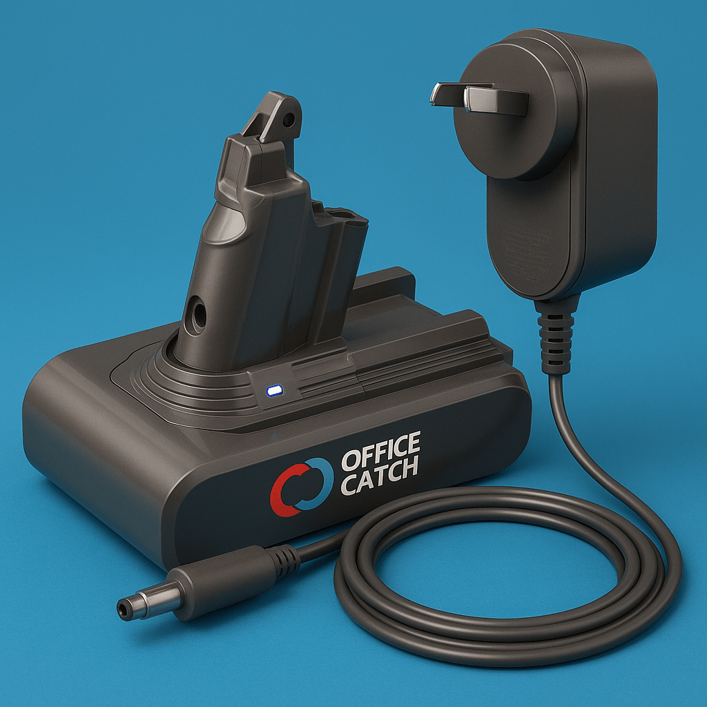 Dyson V6 Compatible Battery & Charger Kit – High - Capacity Replacement for SV03, SV04, DC59, DC61 with Fast Charging - Office Catch