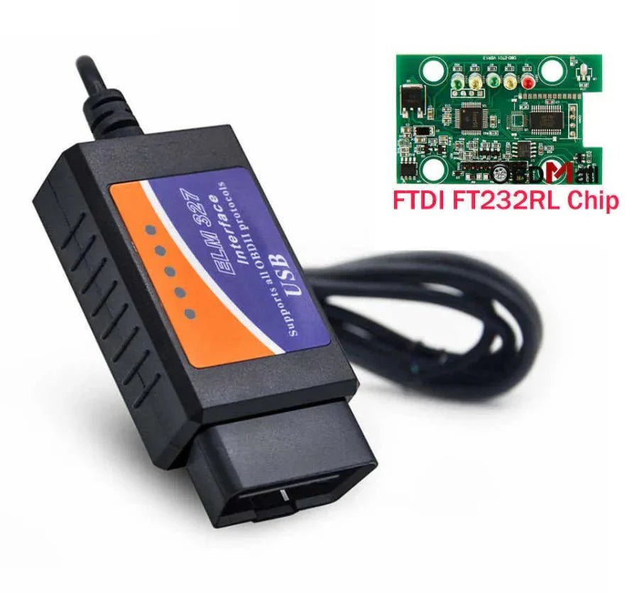 ELM327 OBD2 USB Adapter for Windows, ELMconfig Scanner with MS CAN/HS CAN Switch for F150 F250 Car and Light Truck, Diagnosis on Windows with V1.5 - Office Catch