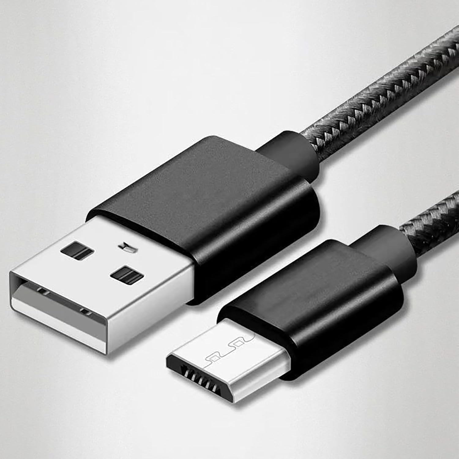 Fast Charging Micro USB 2.0 Cable Cord – 1M (3.3ft) – Nylon Braided for Android & Samsung Galaxy Devices - Office Catch