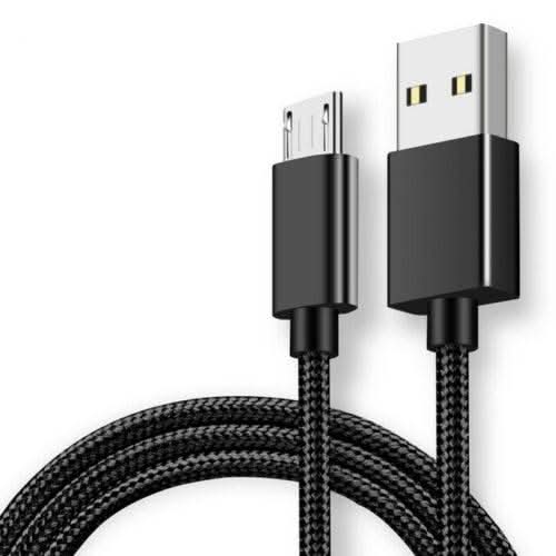 Fast Charging Micro USB 2.0 Cable Cord – 1M (3.3ft) – Nylon Braided for Android & Samsung Galaxy Devices - Office Catch