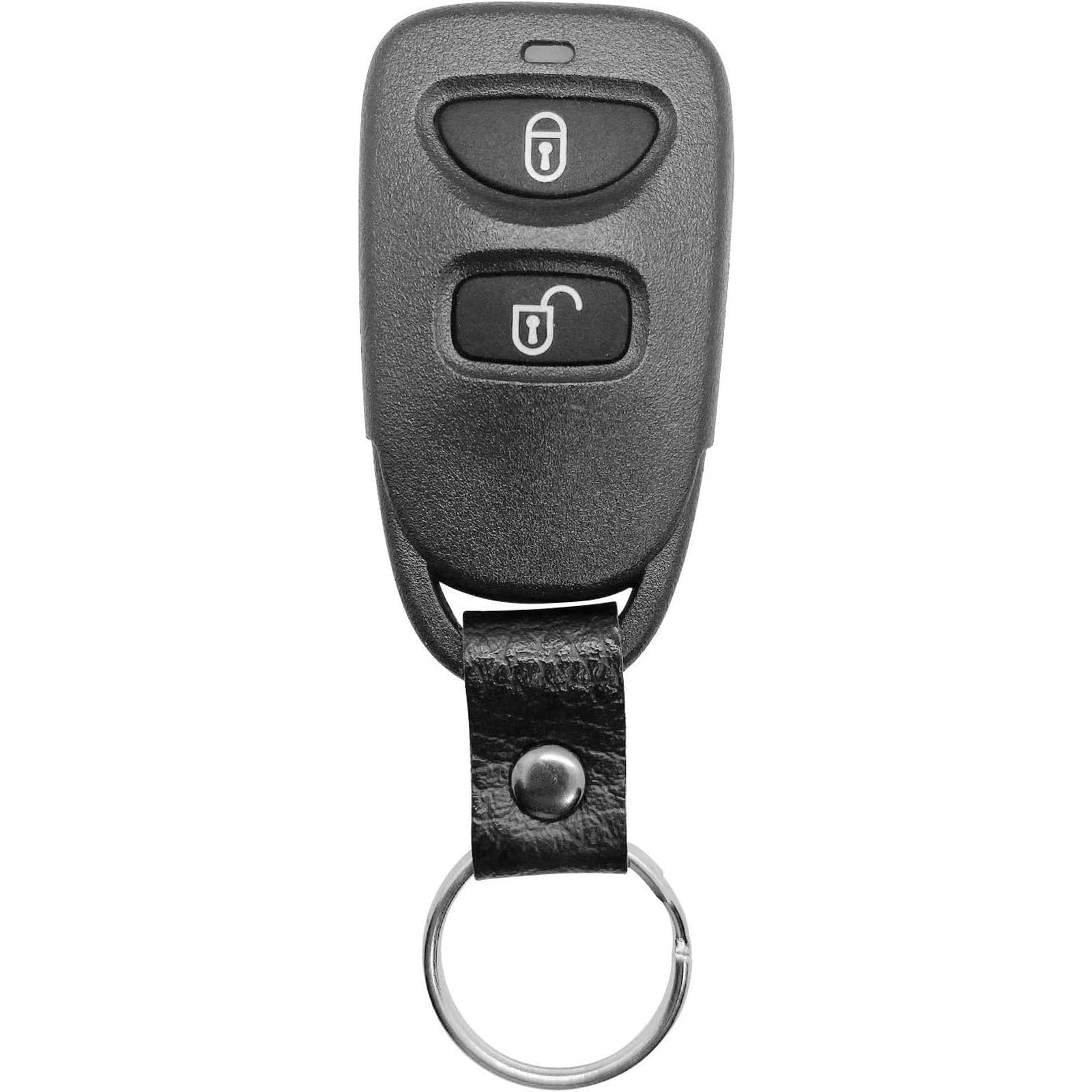 Hyundai Santa Fe & Tucson 2-Button Remote Key Shell Replacement – Durable Case with Rubber Button Pad - Office Catch