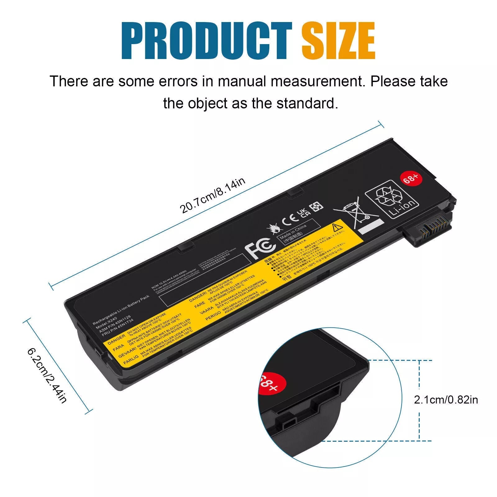 Lenovo ThinkPad Battery – Compatible with T440, T440S, T450S, X240, X240S, X250, X260, and X270 (48Wh) - Office Catch