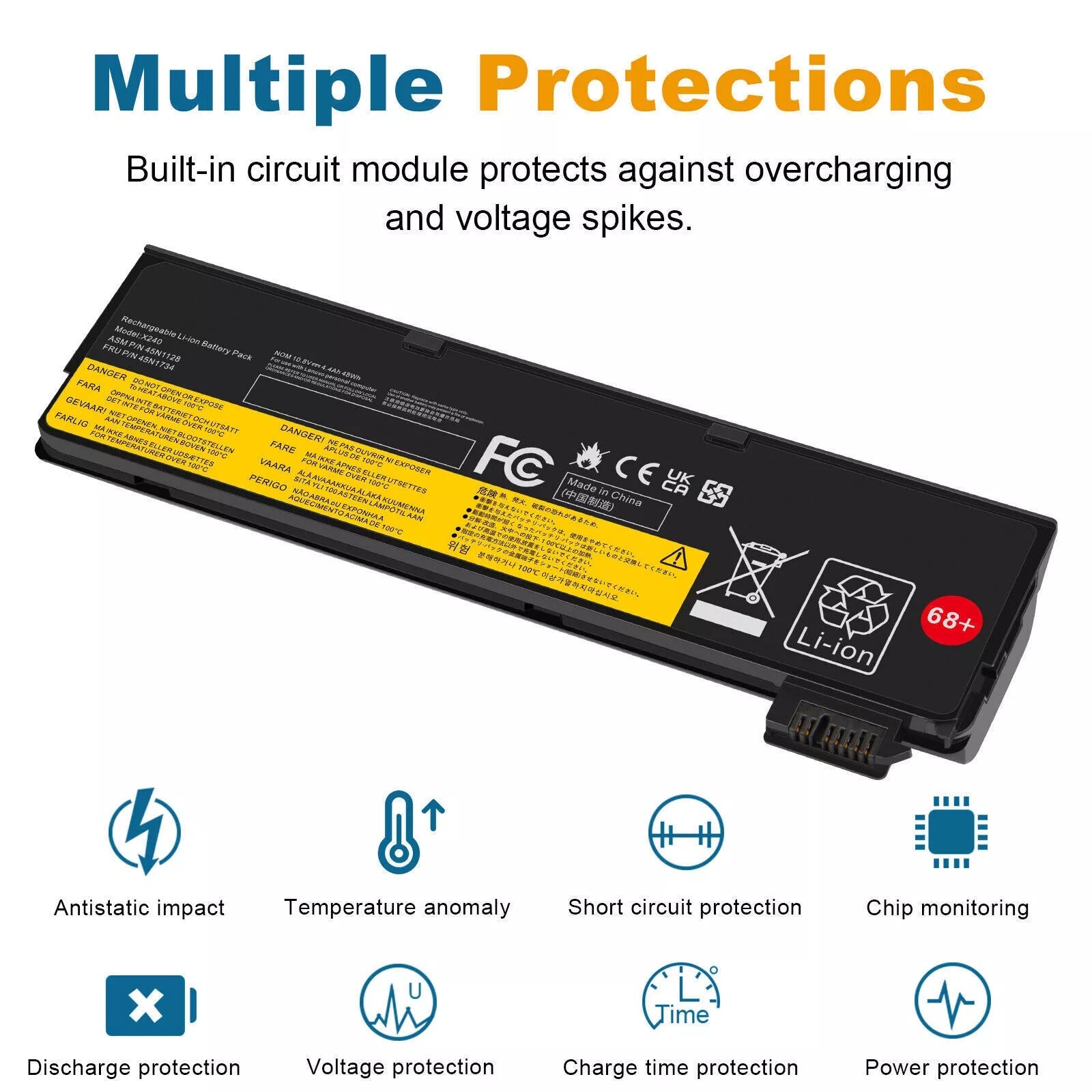 Lenovo ThinkPad Battery – Compatible with T440, T440S, T450S, X240, X240S, X250, X260, and X270 (48Wh) - Office Catch