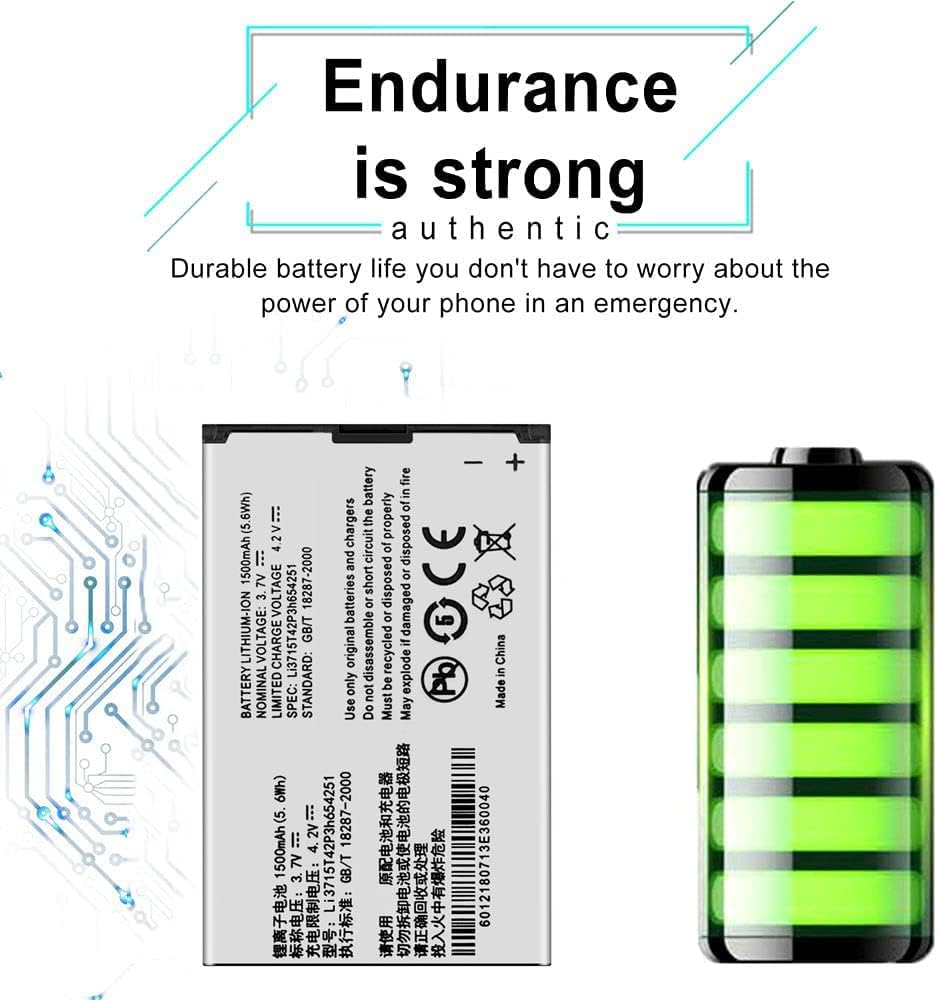 Li3715T42P3h654251 Replacement Battery for ZTE Z700A AT&T Wireless Home Phone and Internet Home Base 1500mAh - Office Catch
