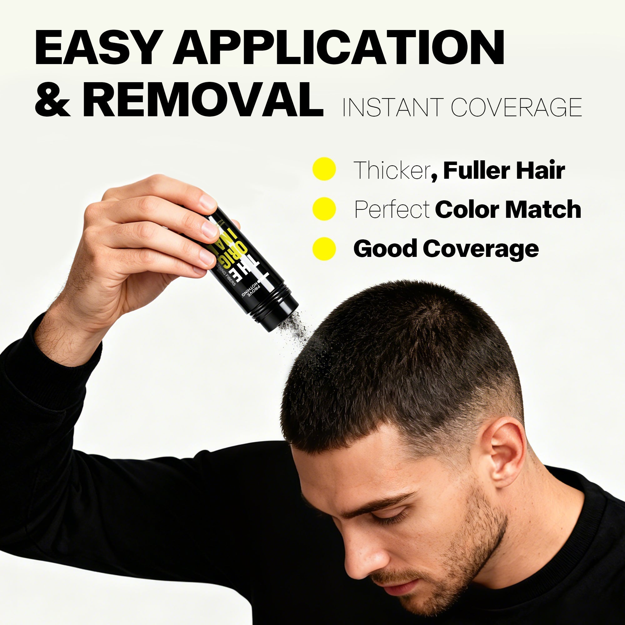PROVE NOTHING Hair Fibres (28g) Instantly Fuller, Thicker Look Windproof & Sweatproof | Women and Men | Designed in Australia (Dark Brown) - Office Catch