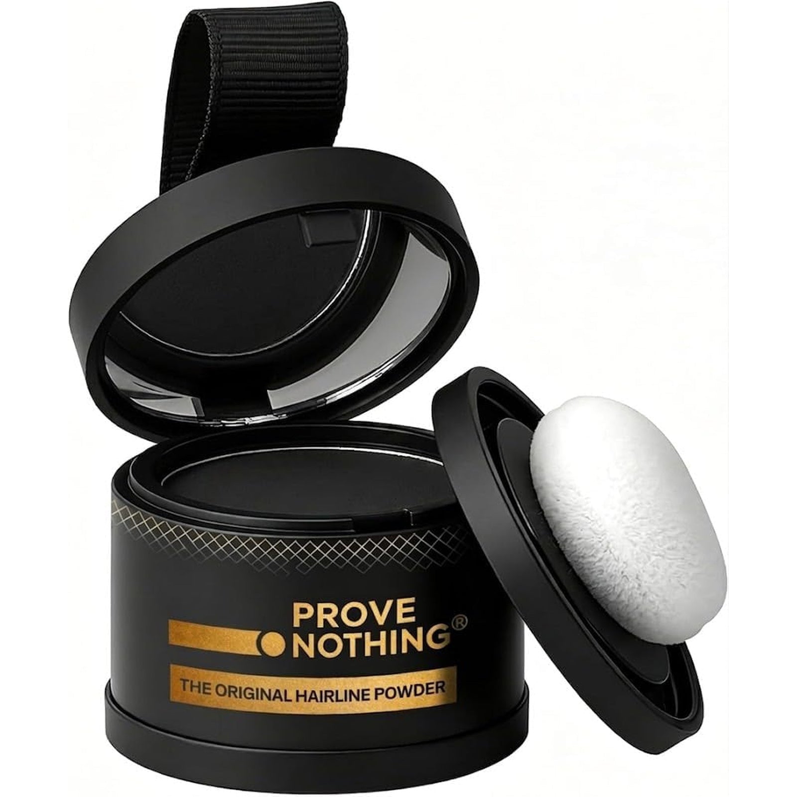 Prove Nothing Hairline Powder Root Touch-Up | Gray Coverage, Bald Spot Concealer, Sweat & Water Resistant (Black) - Office Catch