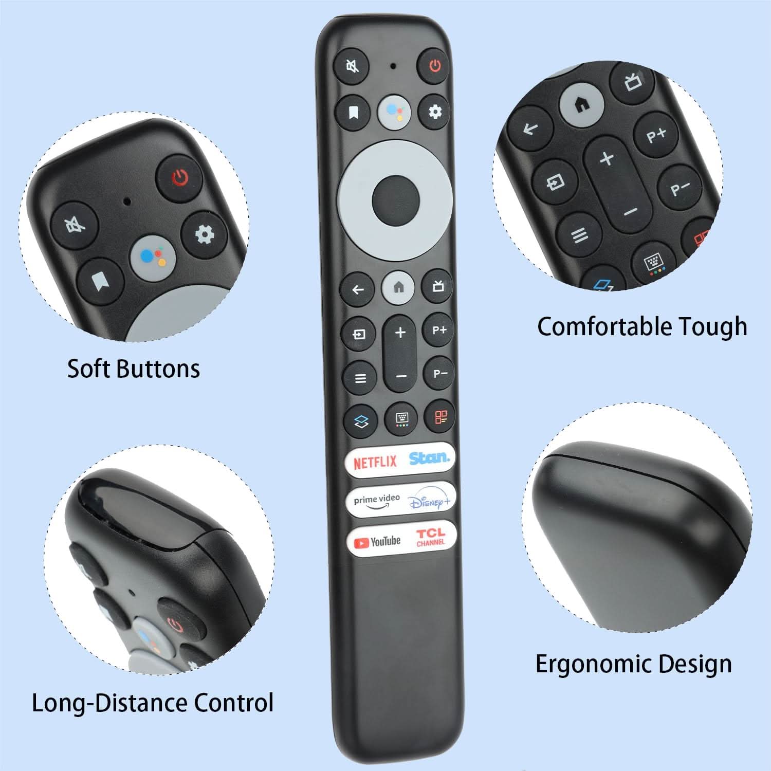 RC902V FAR1 Voice Remote Control for TCL 4K/8K Smart TVs - Office Catch