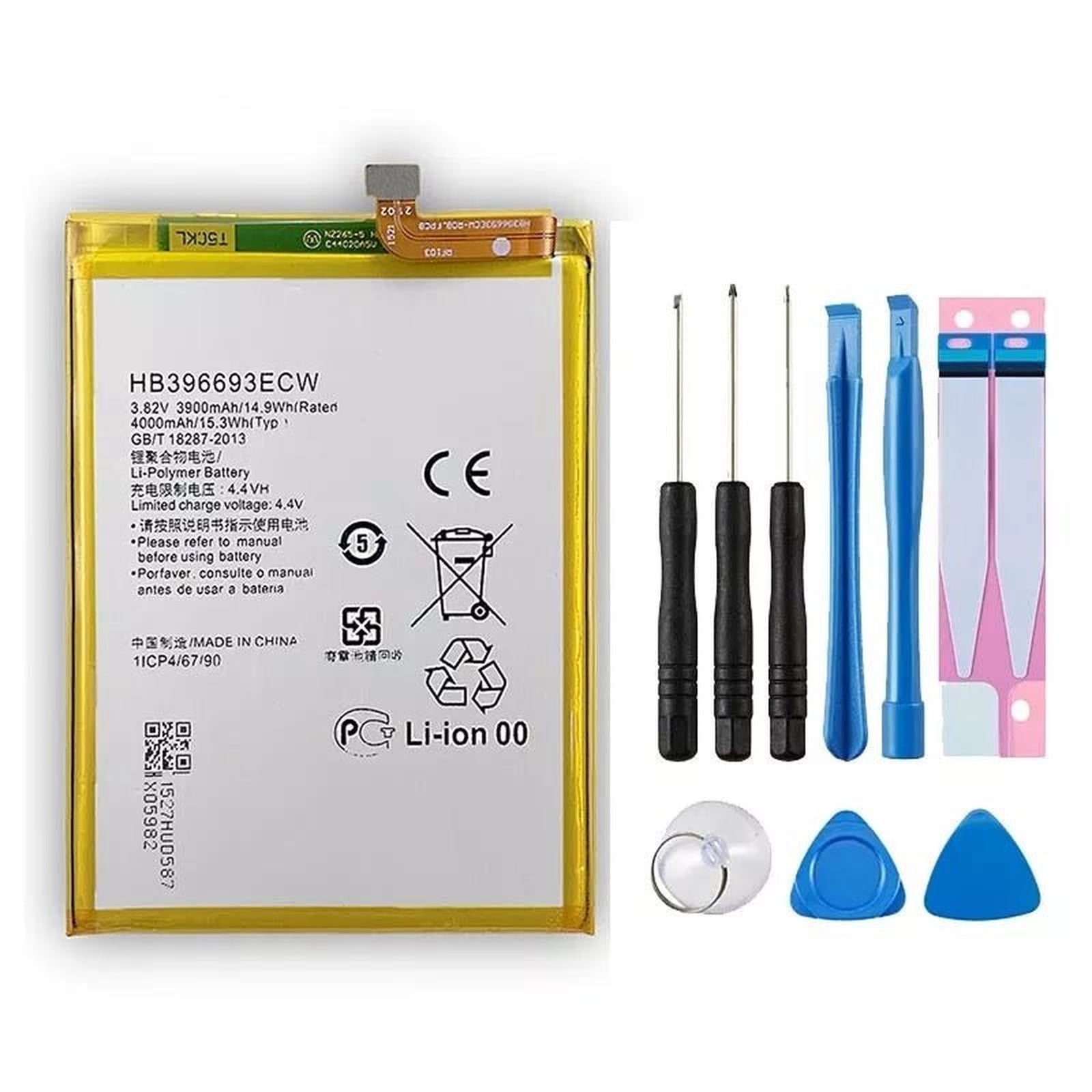 Replacement Battery for Huawei Mate 8 (Models: NXT-L09, AL10, DL00, TL00) – 4000mAh HB396693ECW High-Capacity Rechargeable Battery - Office Catch