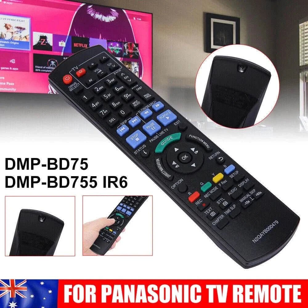TAVICE 2 PACK For PANASONIC Replacement Remote Control TV DVD Blue Ray DMP - BD75 DMP - BD755 IR6 - Office Catch