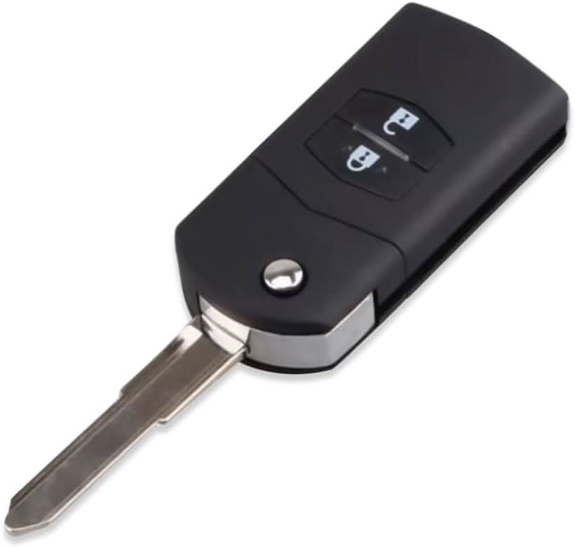 TAVICE 2 PACK Mazda 2 Button Remote Flip Key Shell Mazda 3 5 6 RX7 RX8 BT50 - With Logo - Office Catch