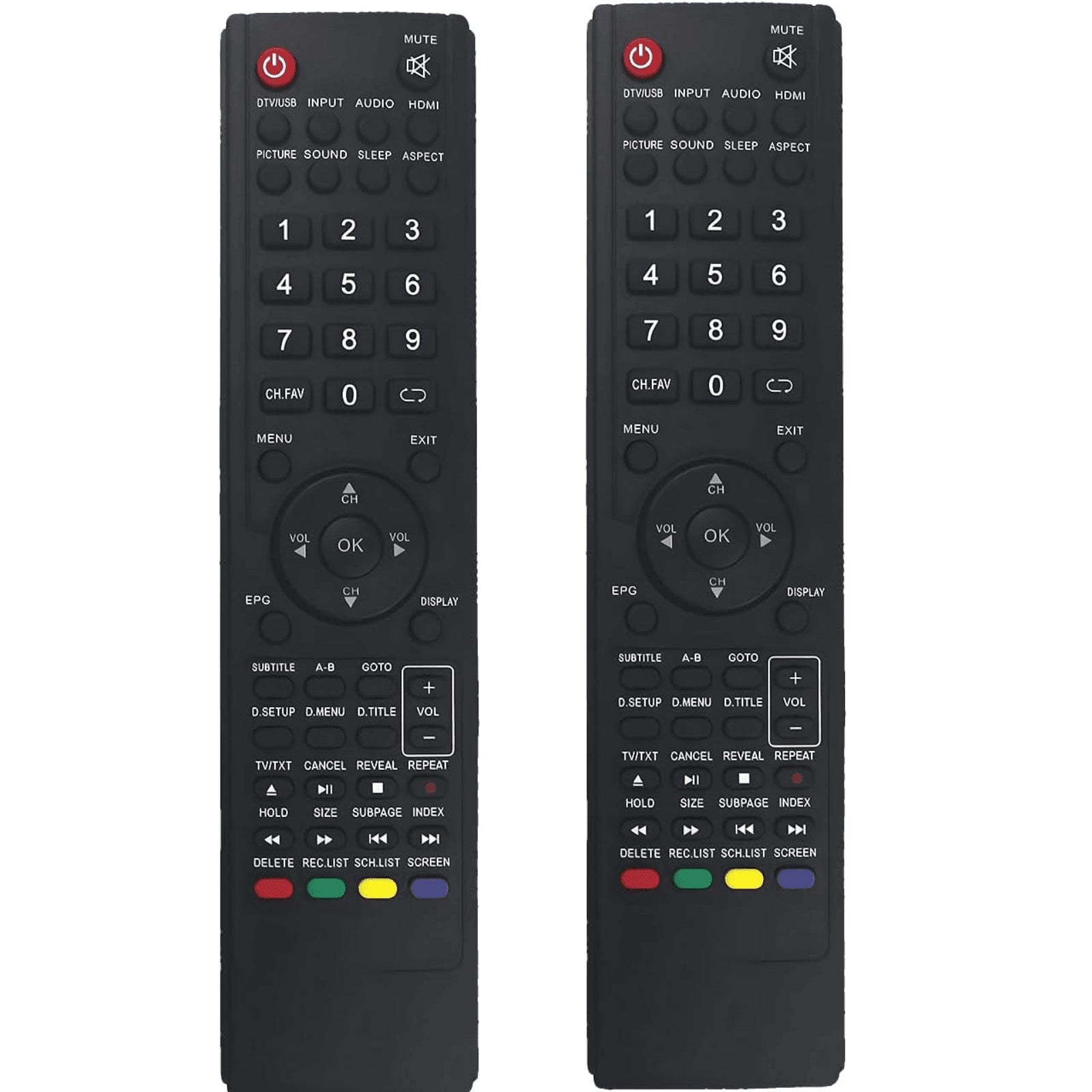 TAVICE 2 PACK TEAC TV Compatible 0118020315 Remote Control FOR LCDV2656HDR LCDV3256 - Office Catch