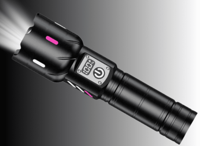 TAVICE 30W Super Bright LED Flashlight, Rechargeable Waterproof Emergency Torch with 26650 Battery for Outdoor Camping, Hiking & Car Repair - Office Catch