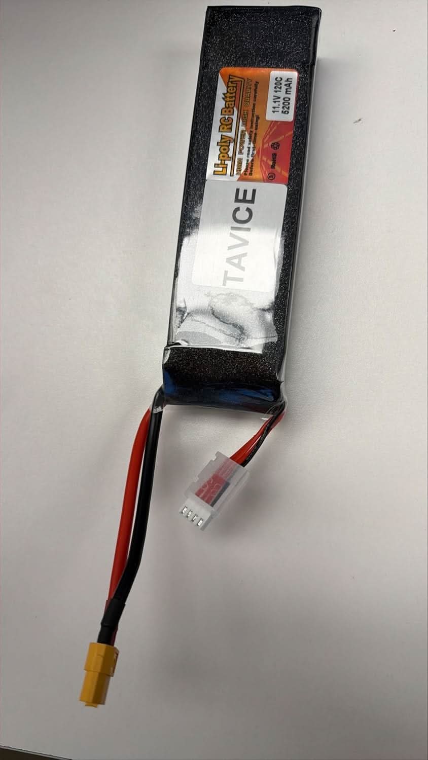 TAVICE 3S LiPo Battery 11.1V 5200mAh 120C with XT60 Connector Compatible with RC Car, Helicopter, Airplane & Quadcopter - Office Catch
