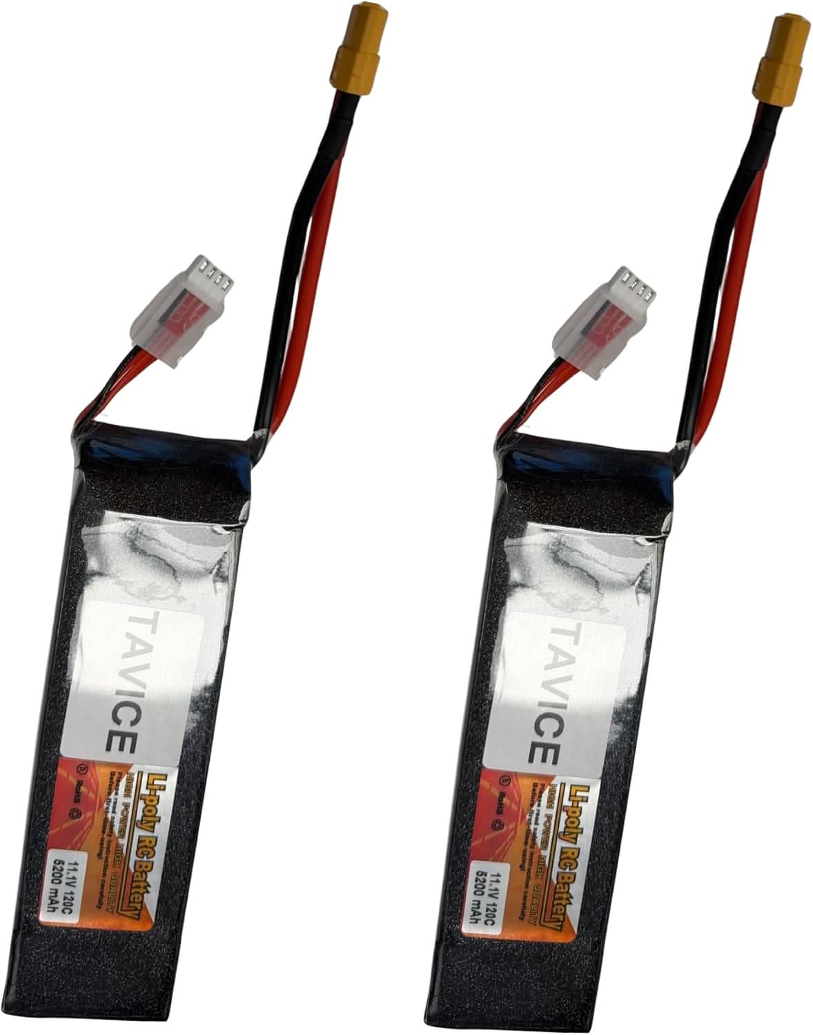 TAVICE 3S LiPo Battery 11.1V 5200mAh 120C with XT60 Connector Compatible with RC Car, Helicopter, Airplane & Quadcopter - Office Catch