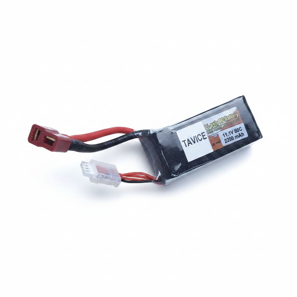 Tavice 3S Lipo Battery 2200mAh 11.1V 50C Shorty Pack Battery with Deans Plug for RC Car Truck RC Airplane Racing Hobby Models - Office Catch