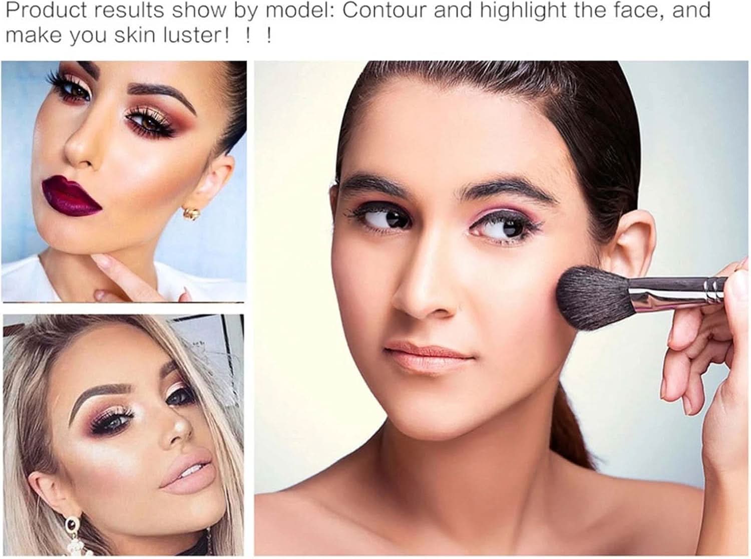 TAVICE 40 - Color Eyeshadow Palette with 8 - Piece Makeup Brush Set Earth Tone Cosmetic Collection - Office Catch
