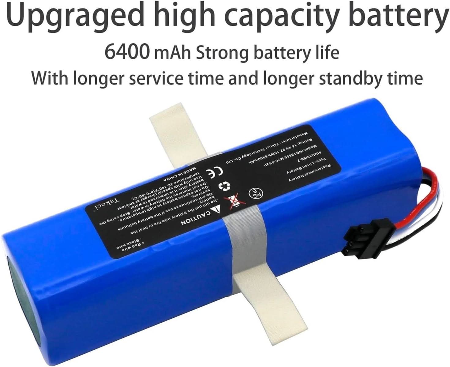 TAVICE 6400mAh L70 Replacement Battery Compatible with Eufy RoboVac L70 Hybrid T2190 / T2190G21 Series Robot Vacuum Lithium - Ion Battery Pack (INR18650M26 - 4S2P) - Office Catch