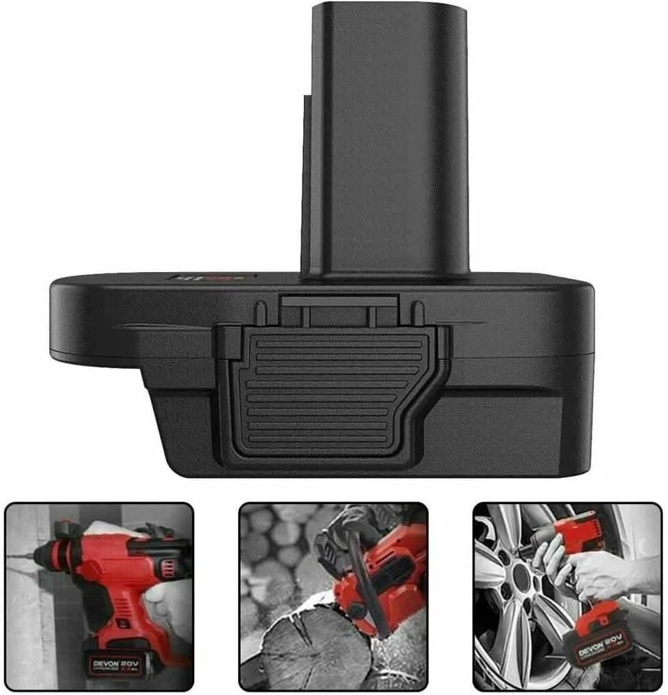 TAVICE DM18GL Battery Adapter Compatible with Milwaukee M18 & DeWalt 18V/20V Batteries for Craftsman 19.2V Power Tools Converter (Battery Not Included) - Office Catch