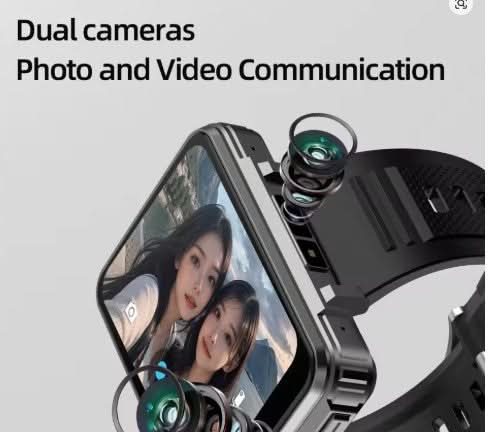 Tavice Helio Smart Watch with Sim Card, 2.4" Screen, GPS, Dual Camera, WiFi, Pedometer, 4G, Google Play Store - Office Catch